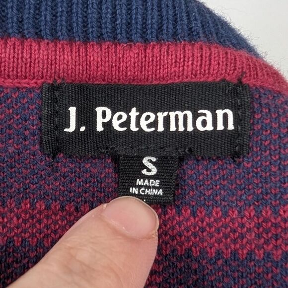 J. Peterman Luxury Blue Red Plaid Button Down Long Sleeve Sweater Dress Small - Picture 4 of 7